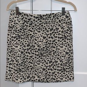 Ann Taylor LOFT animal print mini skirt